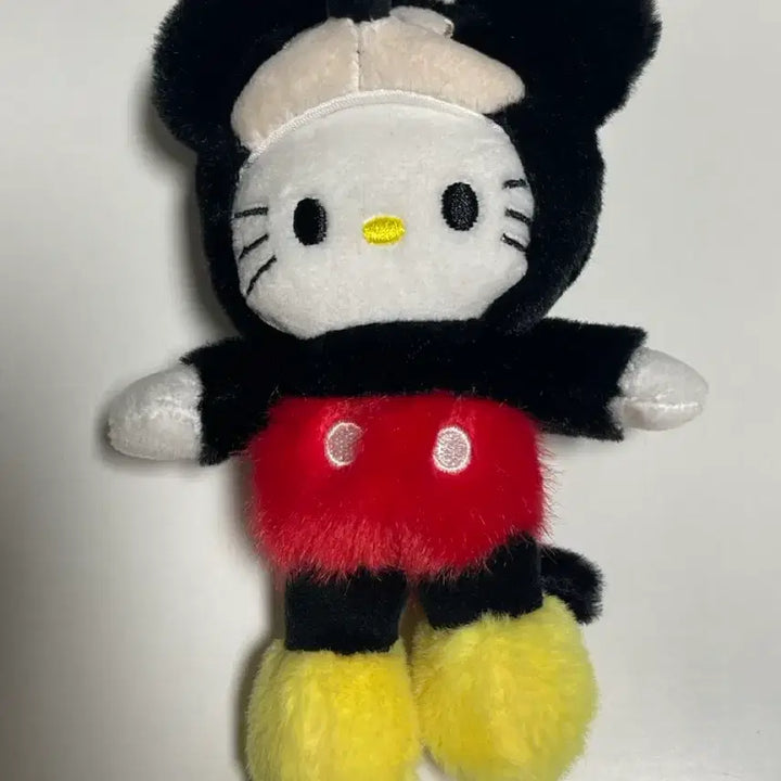 [BUNJANG] Hello Kitty Mickey Mouse Plush Keyring / 헬로키티 미키마우스 인형 키링