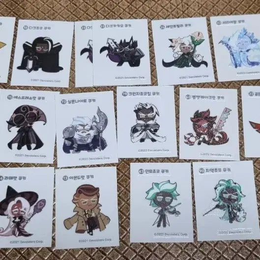 [BUNJANG] Cookie Run Sticker Bundle Set / 쿠키런 띠부씰 일괄판매합니다