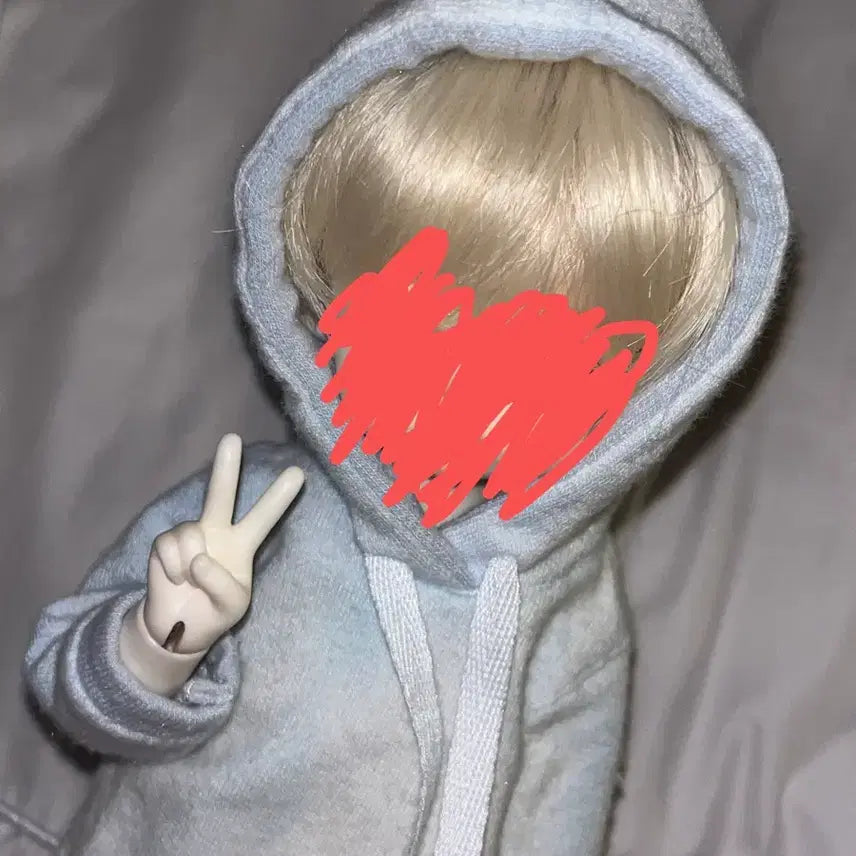 [BUNJANG] BJD USD Outfit Set: Dress, Hat, and Hooded T-shirt / 구체관절인형 usd 의상 구관 원피스 후드티