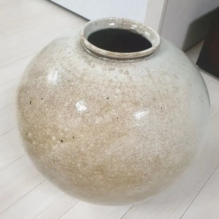 [BUNJANG] Kiln Fired Jinsha Moon Jar (Height 36cm) / 장작가마 진사 달항아리(높이 36)