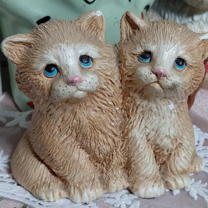 [BUNJANG] Vintage British Twin Cat Figurine / Vintage)영국 빈티지 고양이 장식 인형