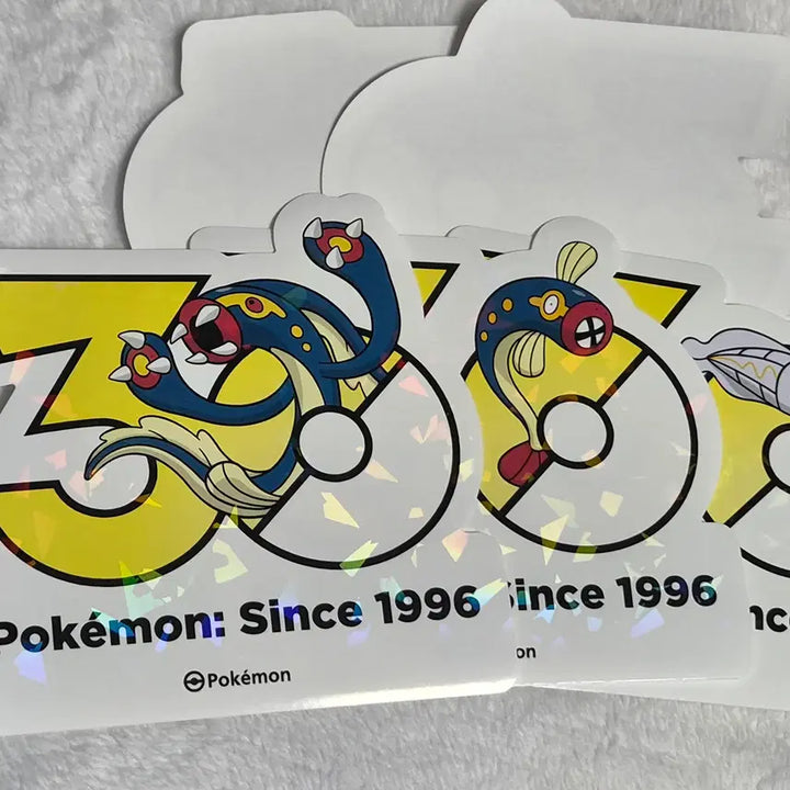 [BUNJANG] Pokemon 30th Anniversary Logo Sticker Set (Jirachi, Jirachi, Jirachi) + 2 Random Stickers / 포켓몬 30주년 로고 스티커 저리어, 저리릴, 저리더프+랜덤2장