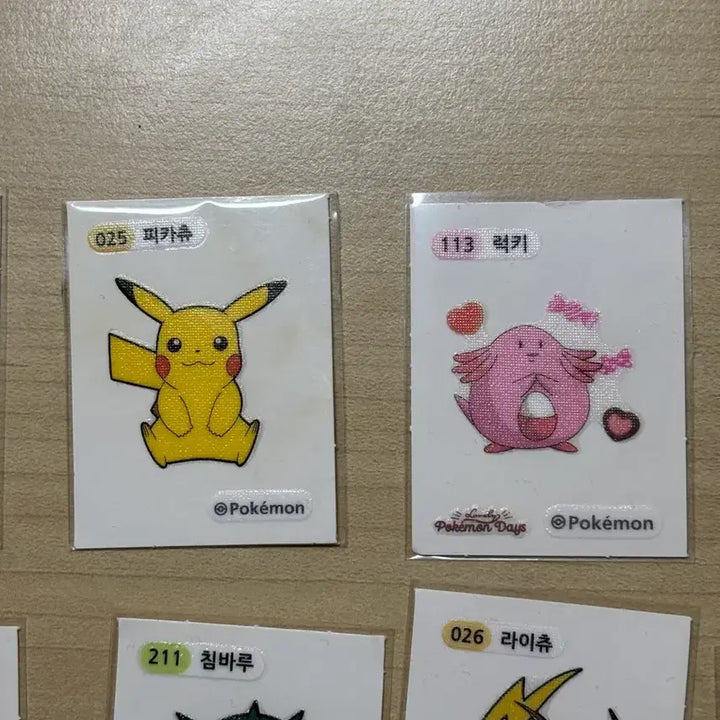[BUNJANG] 60 Pokemon Sticker Set (1st Gen to Current) with Sleeves / 띠부씰(60장) 슬리브 다 씌어져 있습니다(1세대~현재)