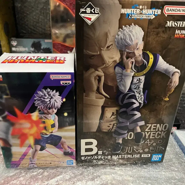 [BUNJANG] Hunter x Hunter Killua Zoldyck &amp; Zeno Zoldyck B Prize Master Stars Piece Figure Set (Sealed) / [미개봉] 키르아 + 제노 조르딕 B 상