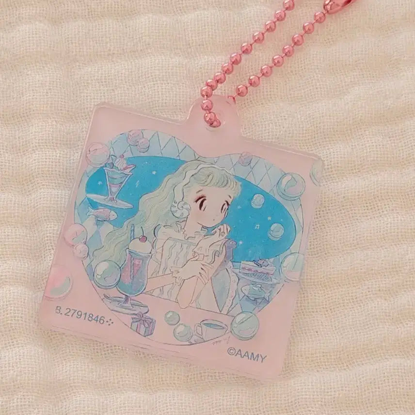 [BUNJANG] Aamy Illustration Gacha Keyring / aamy 에이미 일러스트 가챠