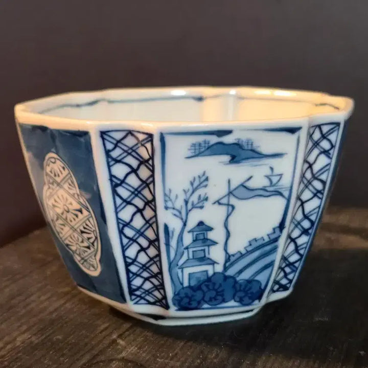 [BUNJANG] Celadon Landscape Porcelain Set of 4 / 도자기 작품 (k-355)
