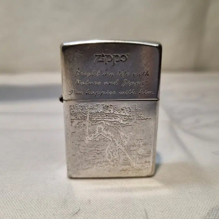 [BUNJANG] Zippo Fishing Themed Oil Lighter (2002) / 지포 낚시와 관련된 오일 라이터 ( 2002년 )