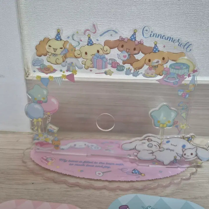 [BUNJANG] Sanrio Cinnamoroll Sweet Cafe Birthday Acrylic Photo Frame Stand / 산리오 시나모롤 스위트카페 생일파티 아크릴 포토 액자 스탠드