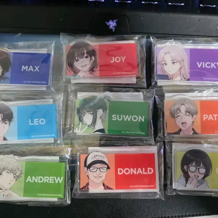 [BUNJANG] Leejik Log Acrylic Name Tag Set (Excluding Esther) / 이직로그 아크릴 명찰 에스더 제외 전종