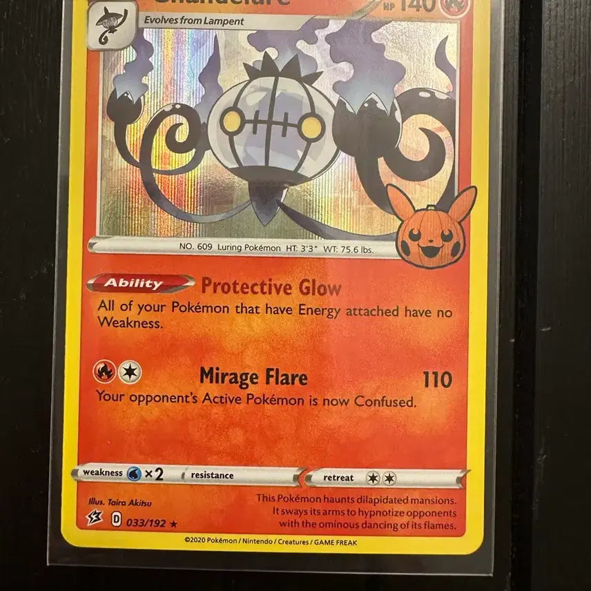 [BUNJANG] Pokemon TCG North American Halloween Pack Chandelure Holo Card / 포켓몬카드 북미 할로윈팩 샹델라 홀로카드