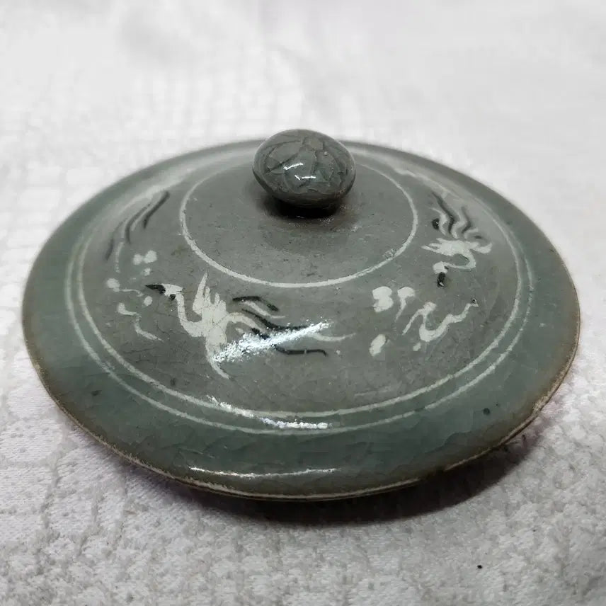 [BUNJANG] Celadon Porcelain Lidded Dish / 청자 도자기 뚜껑