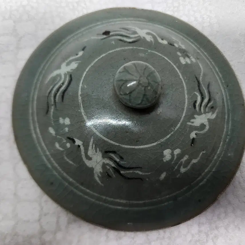 [BUNJANG] Celadon Porcelain Lidded Dish / 청자 도자기 뚜껑