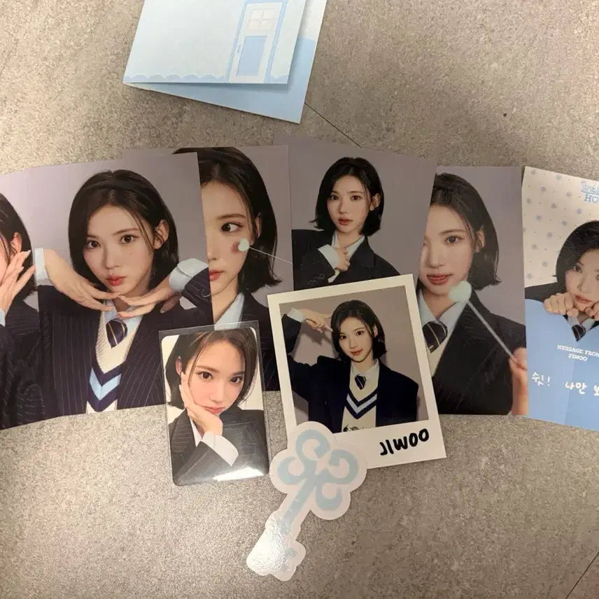 [BUNJANG] Hats to Hearts Fanmeeting Photocard Set Jiwoo / 하츠투하츠 팬미팅 포토세트 지우
