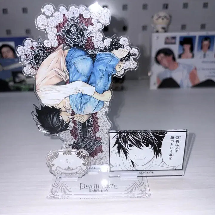 [BUNJANG] Death Note L Acrylic Diorama / 데스노트 원화전  L 아크릴 디오라마