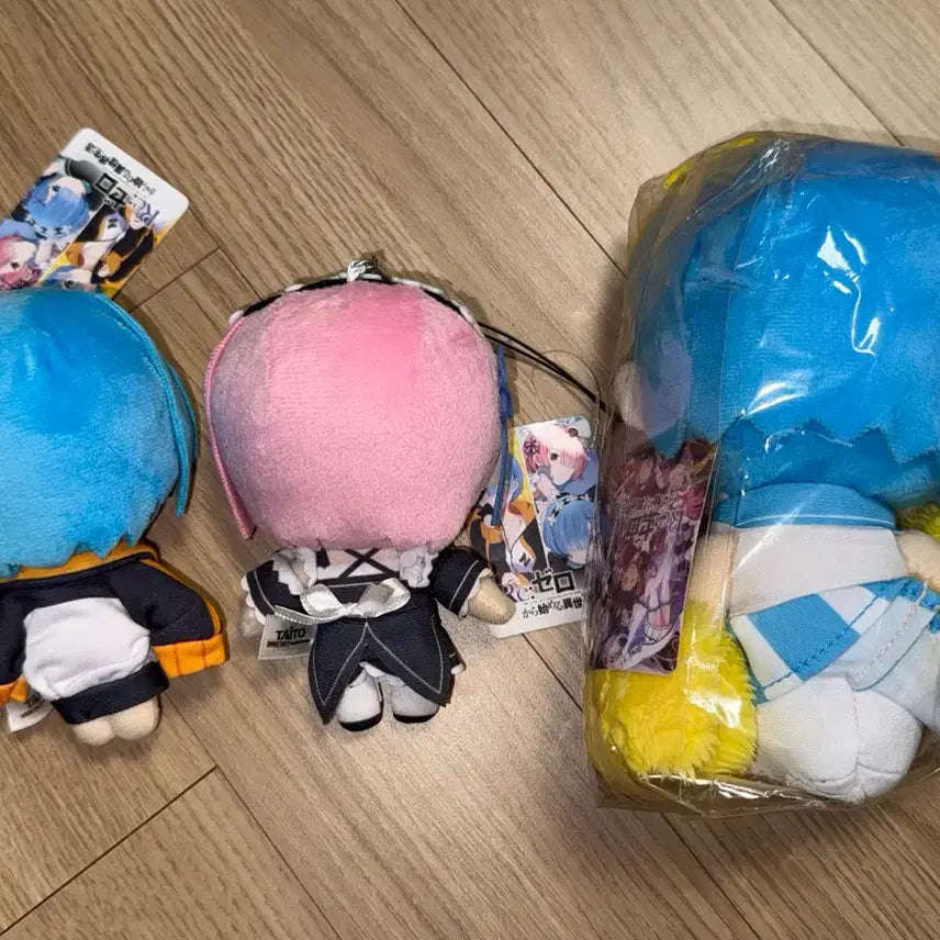 [BUNJANG] Re:Zero Rem Ram Subaru Jersey Humade Doll Mascot Keychain Plush / 리제로 렘 람 스바루 져지, 후메이드복 누이구루미 마스코트 키링 봉제인형