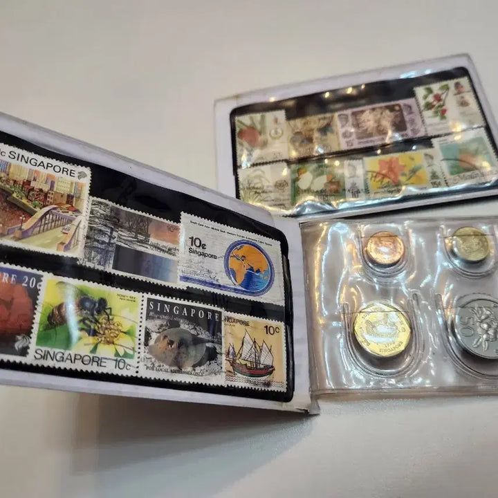 [BUNJANG] Singapore &amp; Malaysia Stamps and Coins Collection / 외국동전, 우표 일괄싱가폴, 말레이시아 일괄