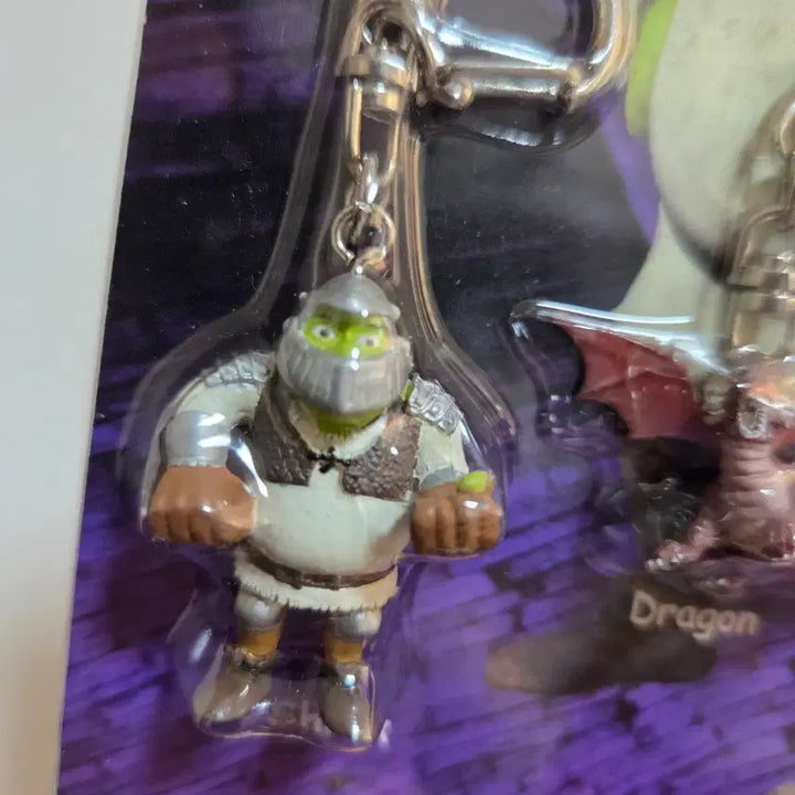[BUNJANG] Shrek Dragon Keychain Strap Vintage Toy Figure Doll / 고전 만화 캐릭터 굿즈 피규어 인형 빈티지 토이 슈렉 드래곤 키링 스트랩