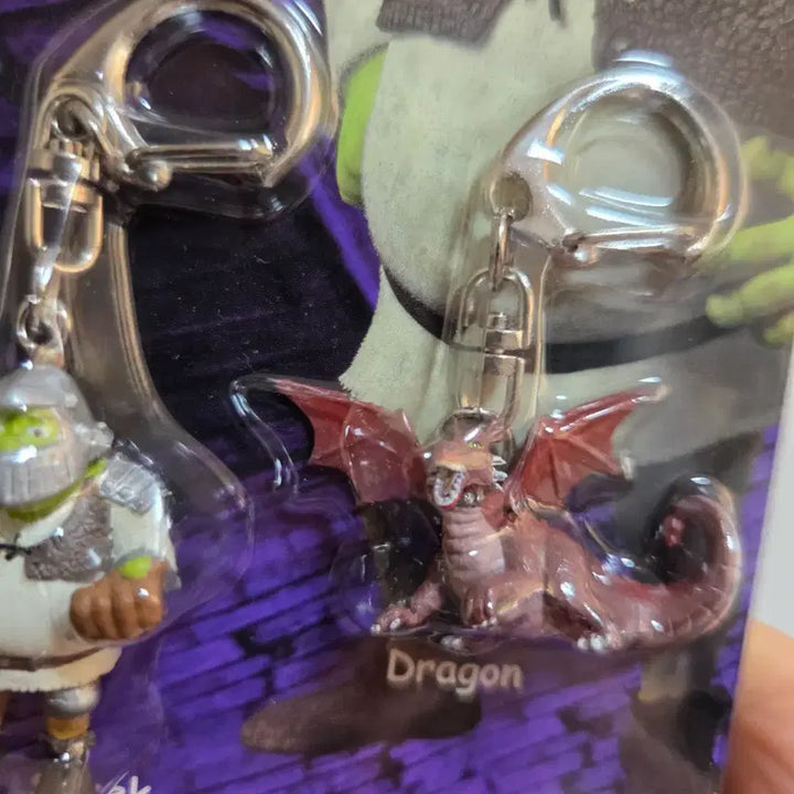 [BUNJANG] Shrek Dragon Keychain Strap Vintage Toy Figure Doll / 고전 만화 캐릭터 굿즈 피규어 인형 빈티지 토이 슈렉 드래곤 키링 스트랩