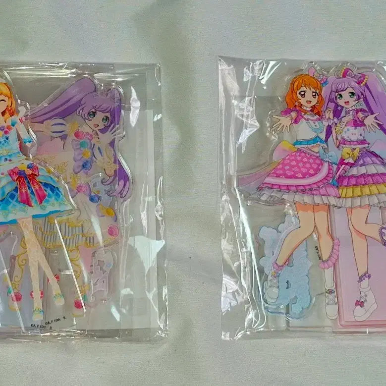 [BUNJANG] Aikatsu! PriPara Pair Akari &amp; Lala Acrylic Stand / 스타파라 카츠파라 아이카츠 프리파라 페어 아카리 라라 아크릴스탠드 판매