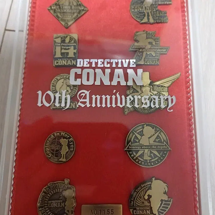 [BUNJANG] Detective Conan 10th Anniversary Movie Badge Set / 명탐정 코난 10주년 극장판 뱃지 세트