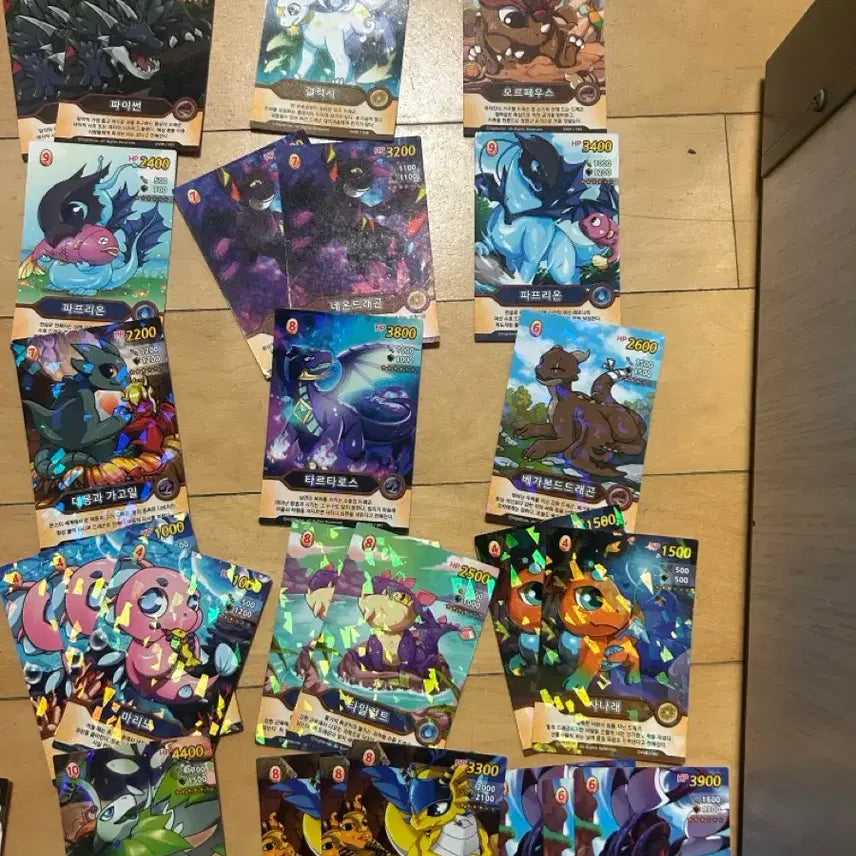 [BUNJANG] Dragon Village DV08 Hologram Cards (Set of 64) / 드래곤빌리지 DV08 홀로그램 카드 64장