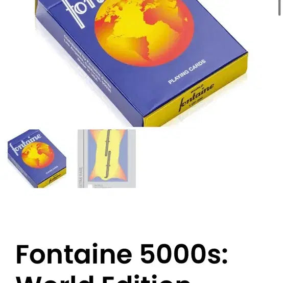 [BUNJANG] Fontaine World Edition 200 Playing Cards / 폰테인 월드 에디션 200 플레잉 카드