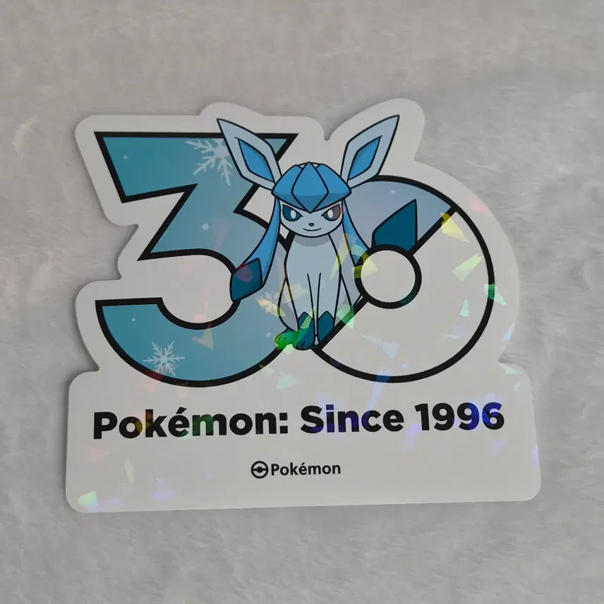 [BUNJANG] Pokemon 30th Anniversary Glaceon Logo Sticker / 포켓몬 30주년 기념 로고 스티커 글레이시아 판매합니다!