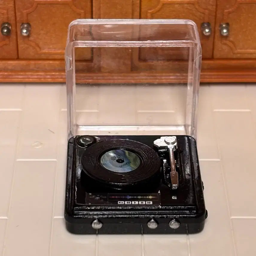 [BUNJANG] Miniature Turntable and LP Record Set / 미니어처 턴테이블 LP 레코드판 세트