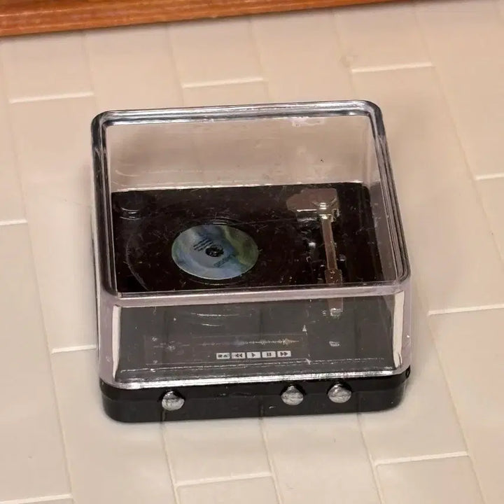 [BUNJANG] Miniature Turntable and LP Record Set / 미니어처 턴테이블 LP 레코드판 세트