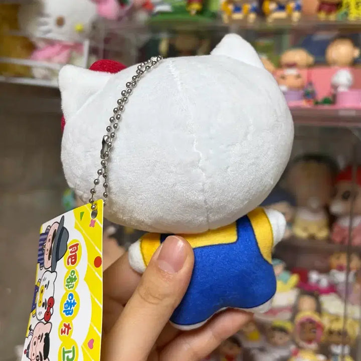 [BUNJANG] Hello Kitty x Buriburi Daema Wang Collaboration Plush Keychain / 헬로키티 부리부리대마왕 콜라보 인형 키링