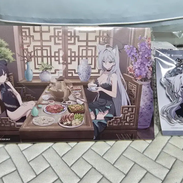 [BUNJANG] Blue Archive Official Sirocco Terror Acrylic Keychain + Color Sheet / 시로코 테러(쿠로코) 대롱 아크릴 키링 + 색지 블루아카이브 공식