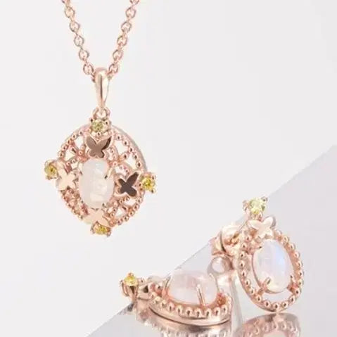 [BUNJANG] Hane Do You Want To Be Me For A Day Psyche Necklace and Earrings Set / 하루만 네가 되고 싶어 하네되 펀딩 굿즈 프시케 목걸이 귀걸이 세트