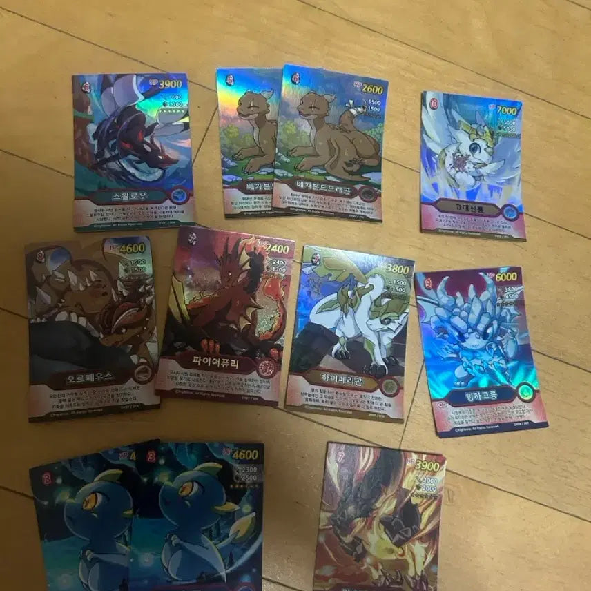 [BUNJANG] Dragon Village DV01-DV09 Hologram Cards / 드래곤빌리지 DV01~09 홀로그램 카드