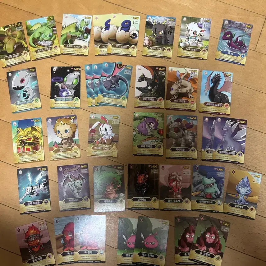 [BUNJANG] Dragon Village DV01 Card Set (8 Cards) / 드래곤빌리지 DV01 카드 8장
