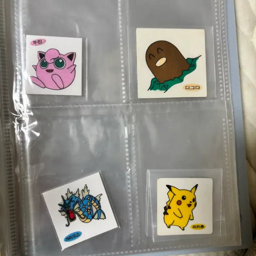 [BUNJANG] 1999 Pokemon Battle Stickers Pikachu Diglett Gyarados Purin Bundle Set / 1999년 포켓몬스터 고전 띠부실 일괄 판매