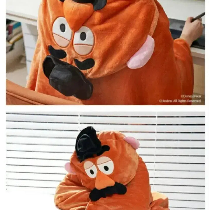 [BUNJANG] Disney Pixar Toy Story Potato Head Hooded Blanket / 토이스토리 포테이토헤드 후드담요