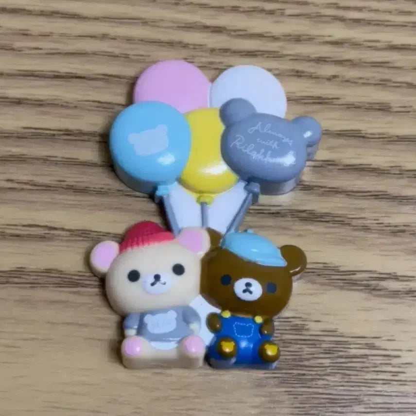 [BUNJANG] San-X Korilakkuma Koguma Balloon Magnet / 고전 빈티지 산엑스 코리락쿠마 코구마 풍선 자석 마그넷