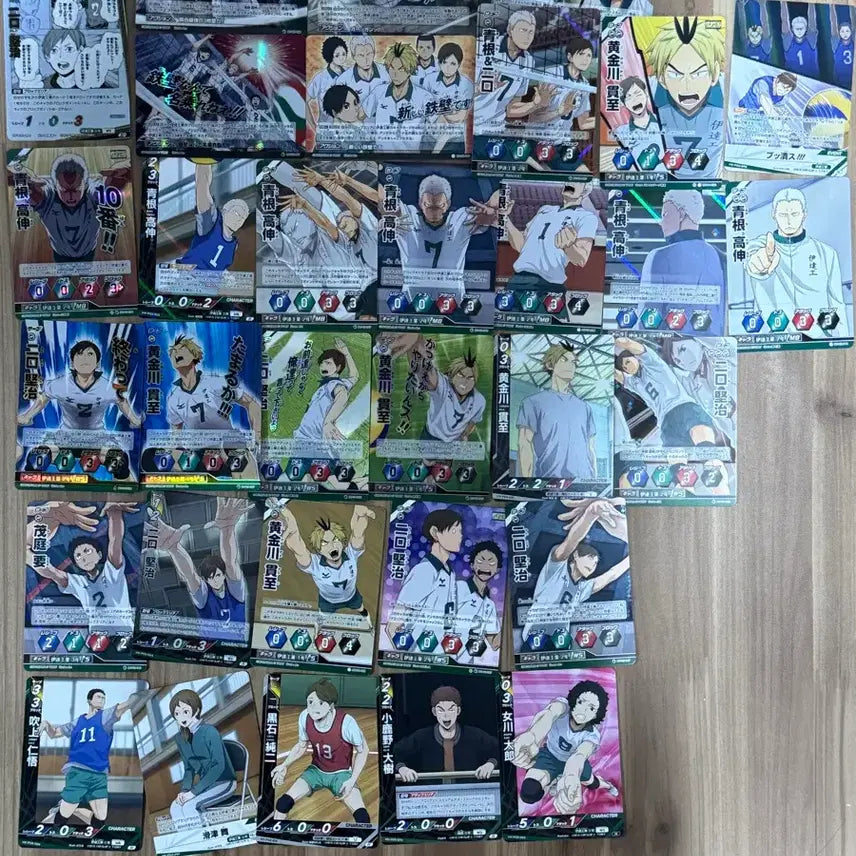 [BUNJANG] Haikyu!! Karasuno High School "Idiots" Card Bundle Set / 하이큐 바보카 다테공고 일괄