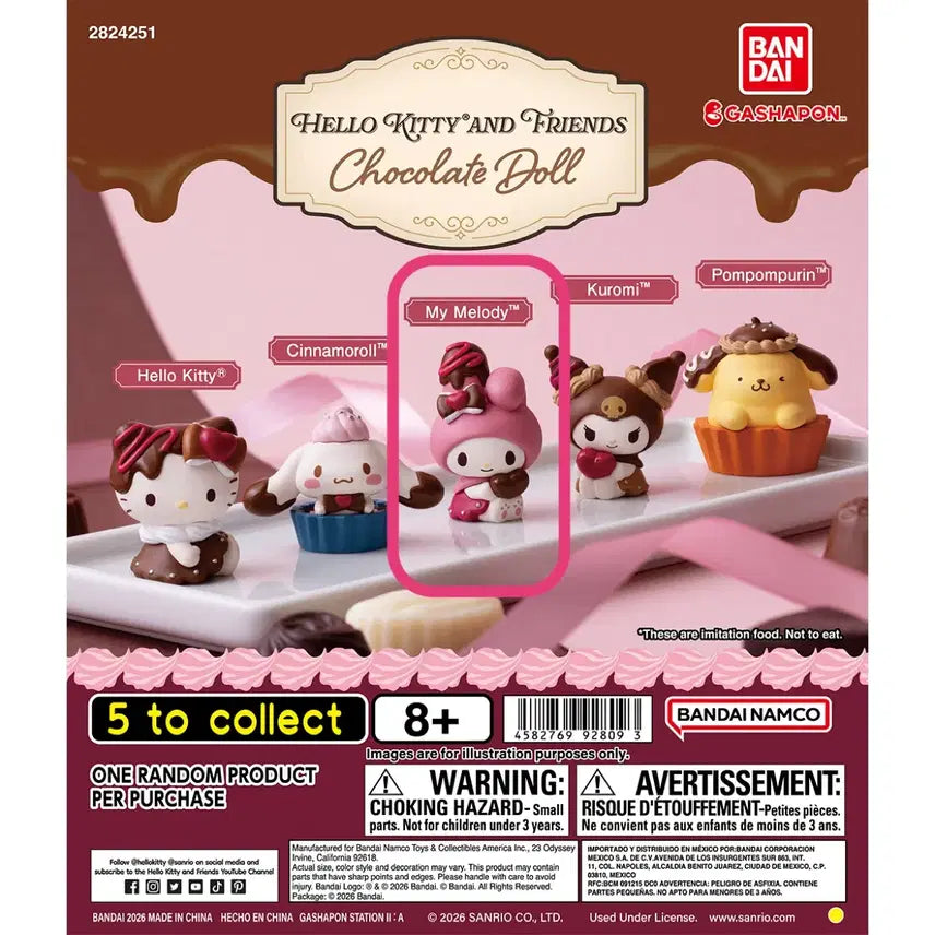 [BUNJANG] Bandai Sanrio Chocolate Doll Figure My Melody Sealed / [미개봉] 산리오 초콜릿 돌 피규어/ 마이멜로디