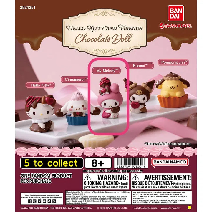 [BUNJANG] Bandai Sanrio Chocolate Doll Figure My Melody Sealed / [미개봉] 산리오 초콜릿 돌 피규어/ 마이멜로디