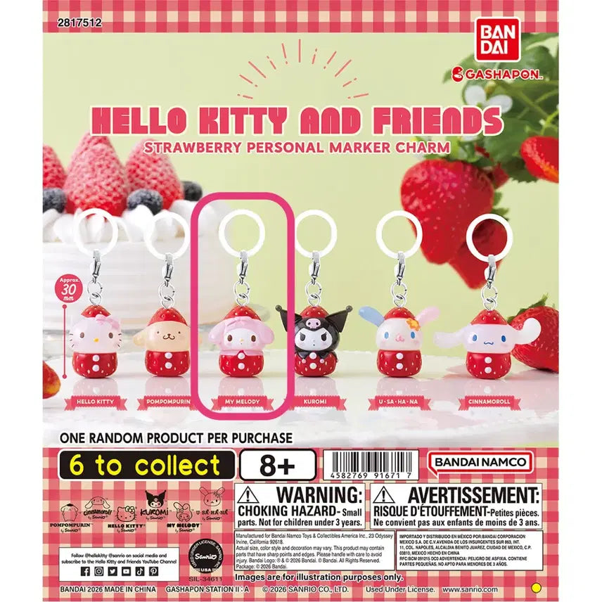 [BUNJANG] Sanrio My Melody Strawberry Marker Sealed / [미개봉] 산리오 딸기 메지루시/ 마이멜로디