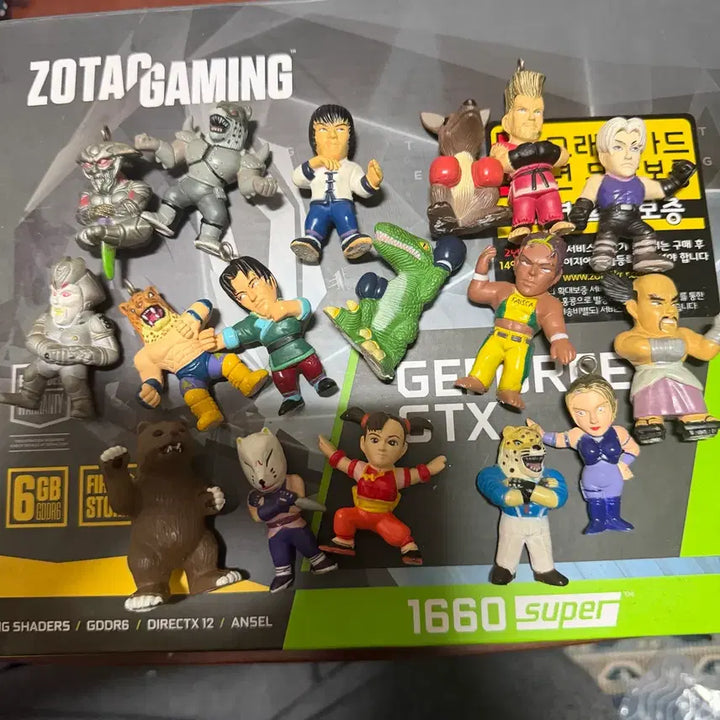 [BUNJANG] Classic Tekken Arcade Keychain Figures (Set of 19) / 고전 철권 오락실 열쇠고리 피규어 19개