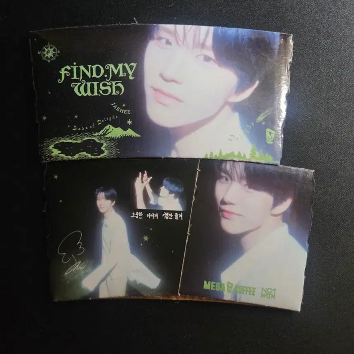 [BUNJANG] NCT WISH Jaehee Riku Bundle Set Cup Holder / (일괄3장)메가커피 엔시티위시 재희 리쿠 컵홀더