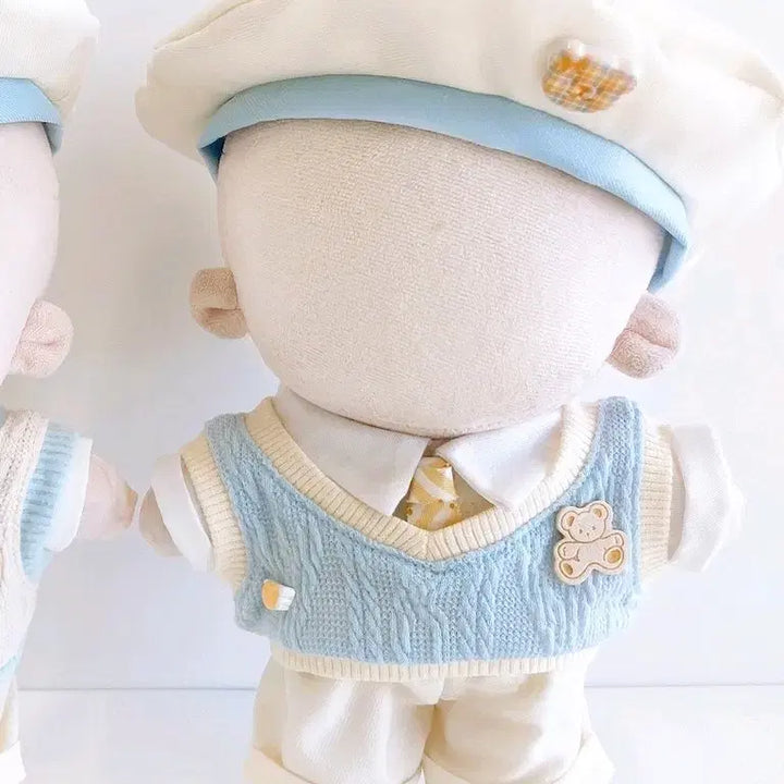 [SOLD OUT] 20cm 솜인형옷 파랑노랑 세트