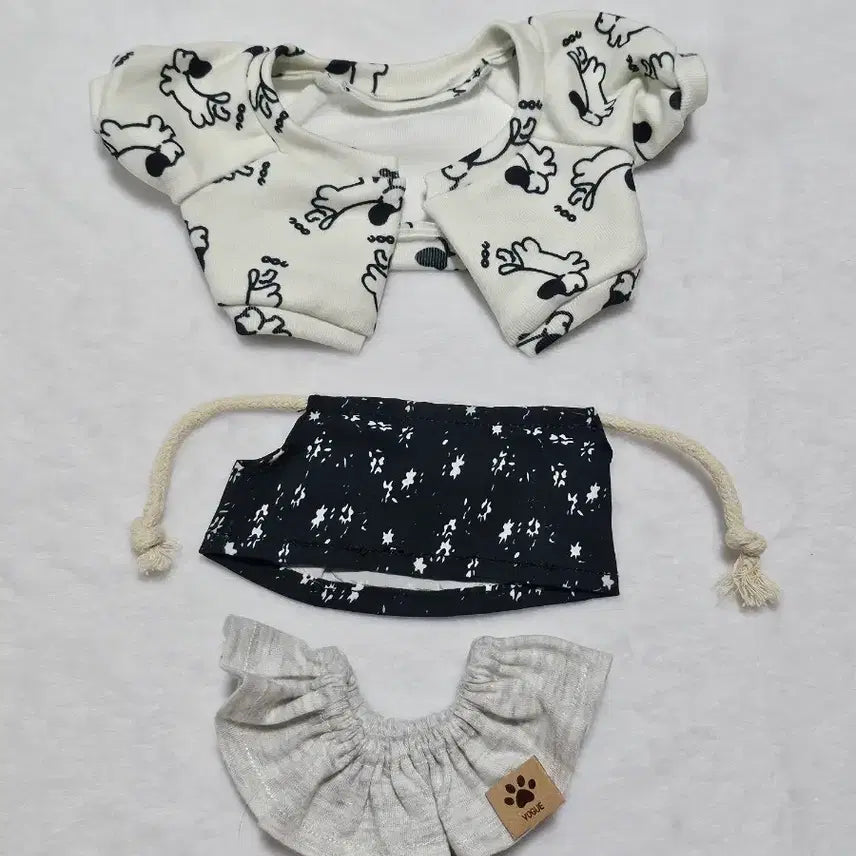 [BUNJANG] 20cm Cotton Doll Clothes Cardigan Set / 20cm 솜인형옷 가디건세트