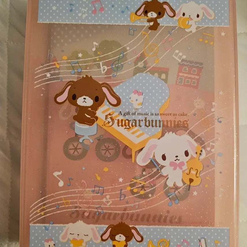 [BUNJANG] Sanrio Sugar Bunny Vintage Storage Box Paper Goods Organizer / 고전 빈티지 슈가 바니지 보관함 지류 보관함 메모지 정리함 산리오