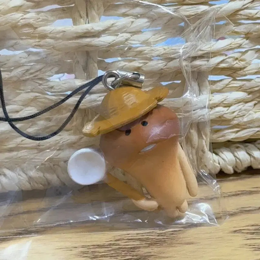 [BUNJANG] Vintage Namco Summer Dragonfly Net Figure Strap Keychain / 고전 빈티지 나메코 여름 잠자리채 피규어 스트랩 키링