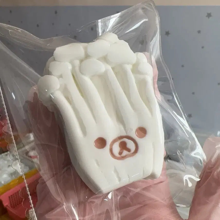 [BUNJANG] Enoki Mushroom Rilakkuma Squishy Toy / 파인애플쿠마 리락쿠마 타바 스퀴시 꺼만말 무락쿠마 팽이버섯쿠마 말랑이