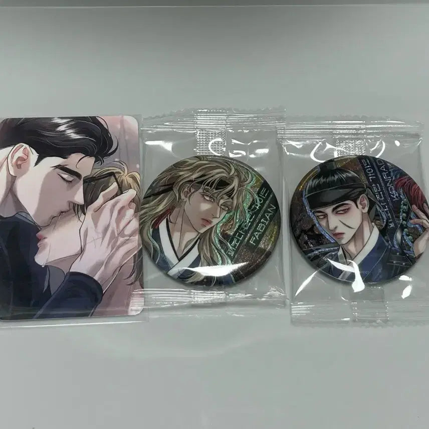 [BUNJANG] Bomtoon Bom Sweet Home Blood Than Guide Photocard &amp; Can Badge Bundle Set / 봄툰 봄스윗홈 피보다진한가이드 특전 포토카드 사화 캔뱃지