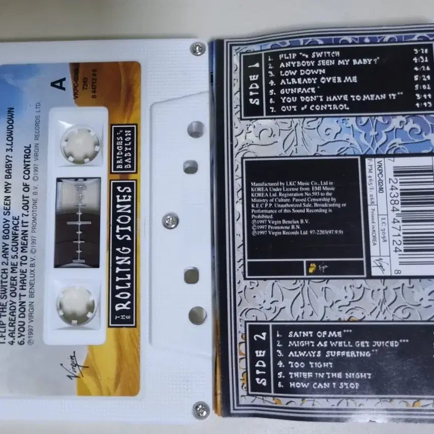 [BUNJANG] The Rolling Stones Bridges to Babylon Cassette Tape / 롤링 스톤스 Bridges to Babylon (카세트테이프)